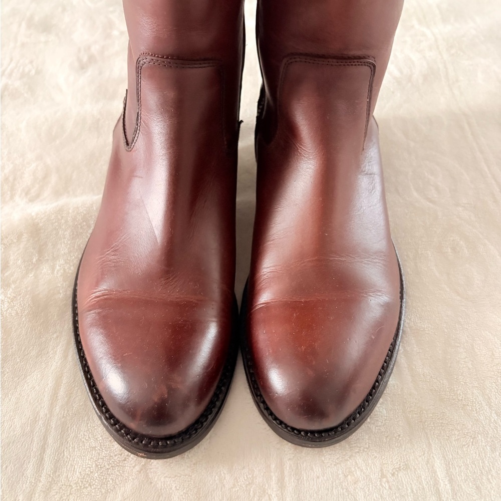 Frye Tall Riding Boots in Chestnut - Picture 2 of 10